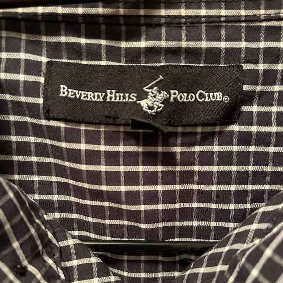 BEVERLY HILLS POLO CLUB Medium Button Down Dress shirt - Picture 3 of 3
